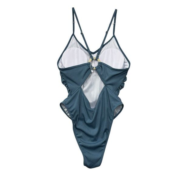 Women's Size Large High Cut One Piece Swimsuit - Picture 4 of 8